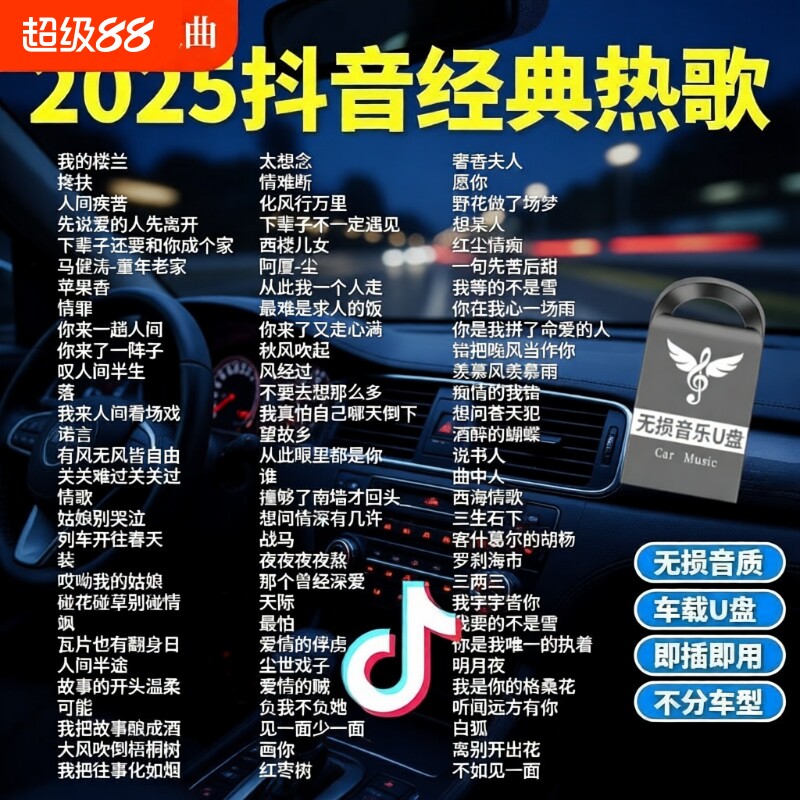汽车载u盘歌曲2025新款热歌榜柏林之声无损音质音乐U盘经典抖音图片