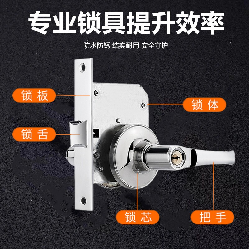 防火门锁改装加锁款带钥匙带锁芯消防门锁通道锁过道锁全套防火锁图片