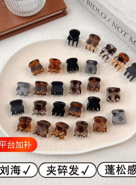 迷你小抓夹玳瑁复古刘海夹