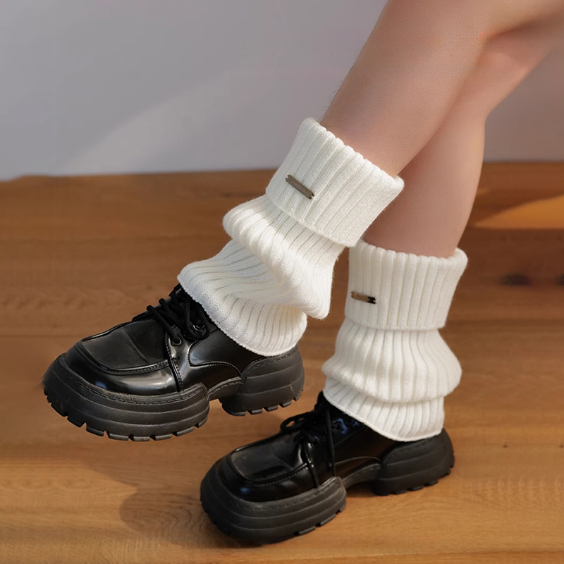 加厚保暖针织小腿套堆堆袜套y2k