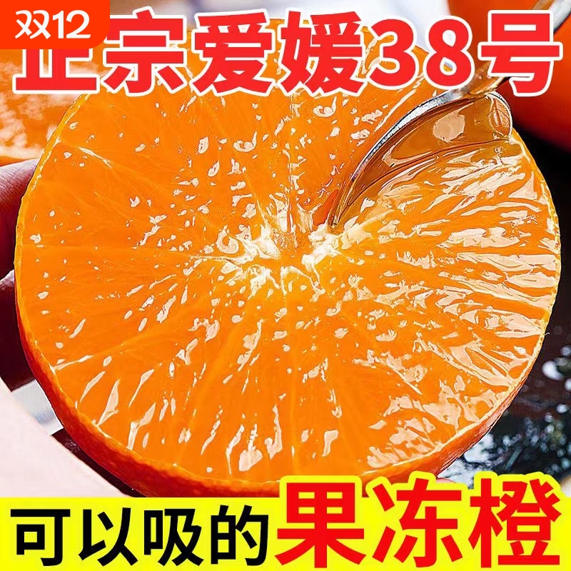 四川38号果冻橙正宗新鲜爱媛果冻橙现摘当季水果柑橘桔橙子整箱