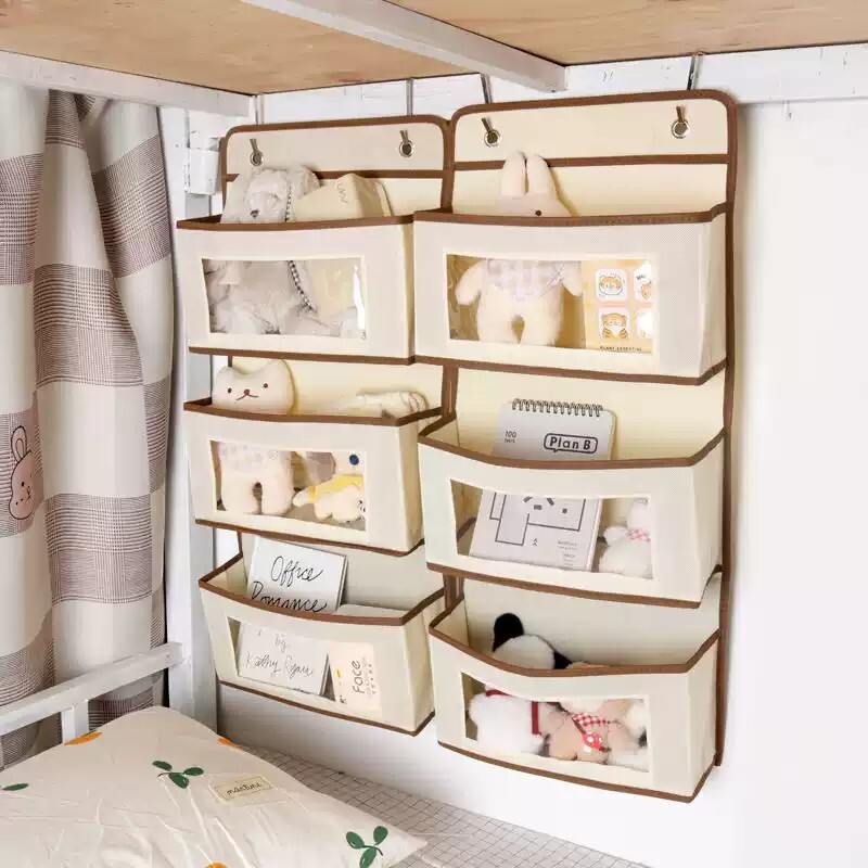 宿舍床上收纳上铺挂袋下铺衣柜墙上置物架床头悬挂收纳袋神器寝室