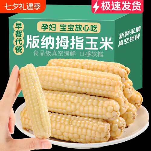 西双版纳拇指小玉米新鲜甜糯玉米