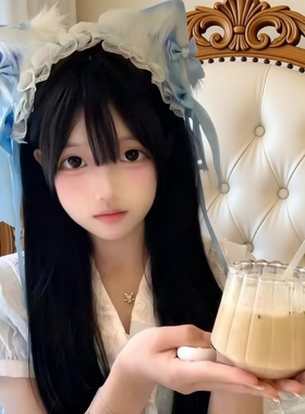 洛丽塔cosplay猫耳朵猫娘兽耳发带甜美头饰发夹发饰蓝色蕾丝粉色