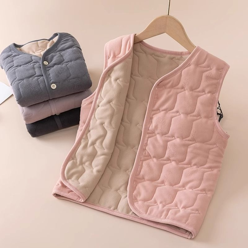 儿童保暖马甲秋冬季内穿保暖马甲男女童装背心宝宝加厚上衣童装