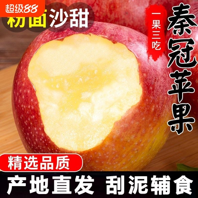 陕西秦冠苹果新鲜当季整箱