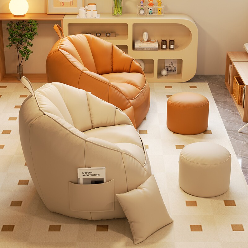 懒人沙发可躺可睡单人卧室儿童小沙发人类狗窝豆沙袋榻榻米阳台