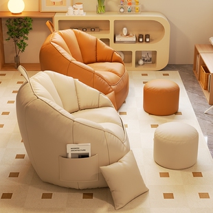 懒人沙发可躺可睡单人卧室儿童小沙发人类狗窝豆沙袋榻榻米阳台