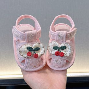 夏季 軟底6 12個月嬰幼兒鞋 子一歲女寶寶學步小月齡防滑 嬰兒涼鞋