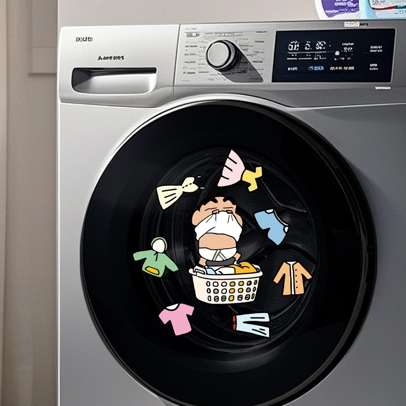 蜡笔小新滚筒洗衣机贴纸外壳遮丑新家的100个快递乔迁礼物贴画,家居饰品,其他贴饰,淘宝优惠券,粉丝福利购,淘宝优惠卷