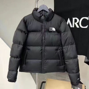 羽绒服2024新款黑色经典情侣700蓬保暖立领外套白鸭绒白色防风