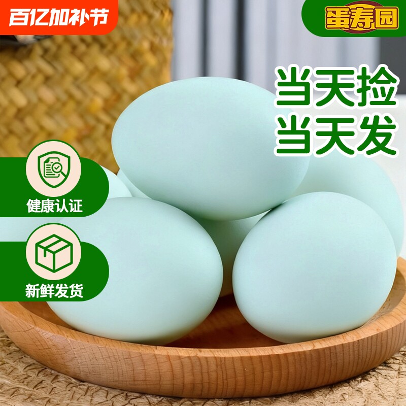 新鲜正宗农家散养虫草谷物蛋绿壳乌鸡蛋绿皮乌骨土鸡蛋整箱包邮