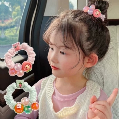 韩版儿童头绳发圈女甜美花朵皮筋