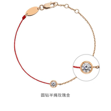 redline法国圆钻小红绳手链Pure系列本命年红绳闺蜜