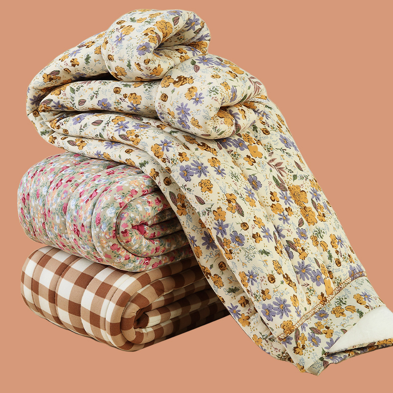 中老年女加厚棉裤套装冬季妈妈裤子夹棉奶奶外穿保暖打底衣服格子