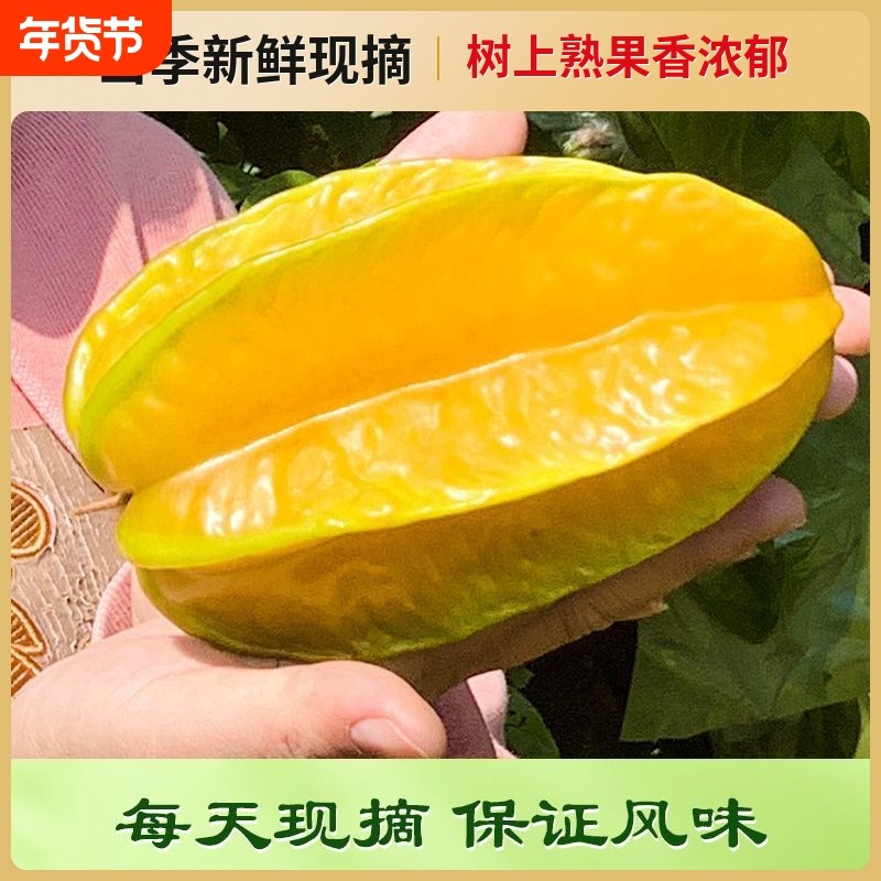 【现摘现发】树上熟甜杨桃水果杨桃新鲜批发降火孕妇水果杨桃批发,水产肉类/新鲜蔬果/熟食,杨桃,淘宝优惠券,粉丝福利购,淘宝优惠卷