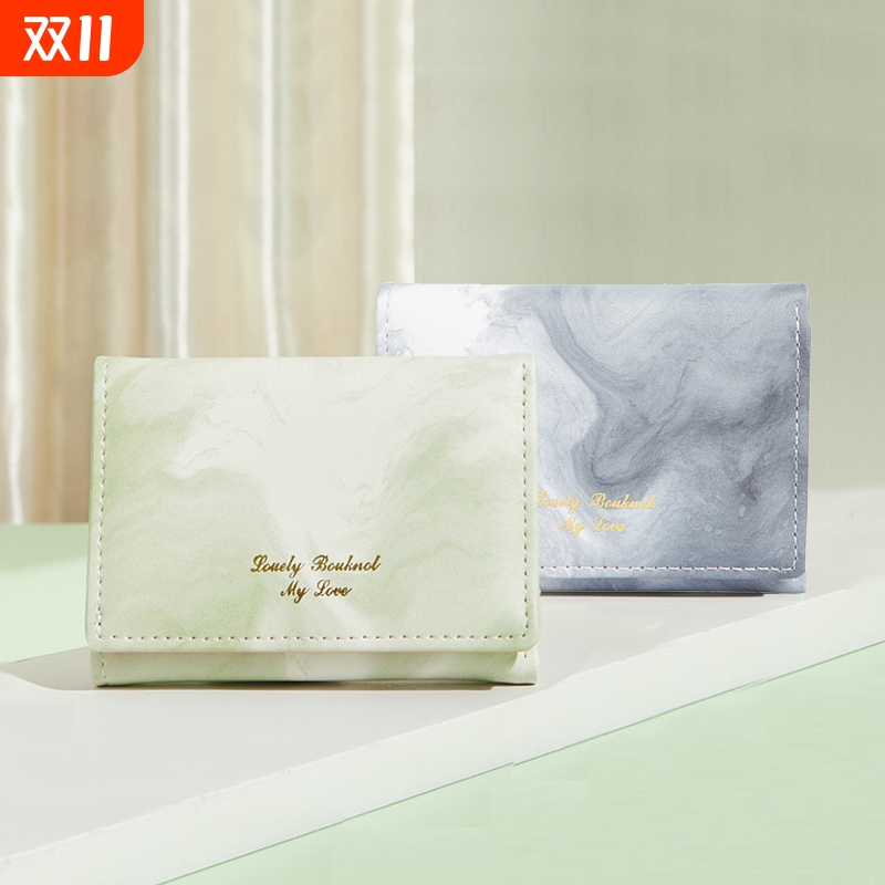 2025新款钱包女士轻薄短款小巧可爱零钱包学生小众设计钱夹证件