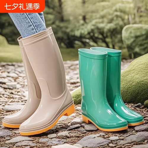 女士高帮防水雨鞋|千人回购