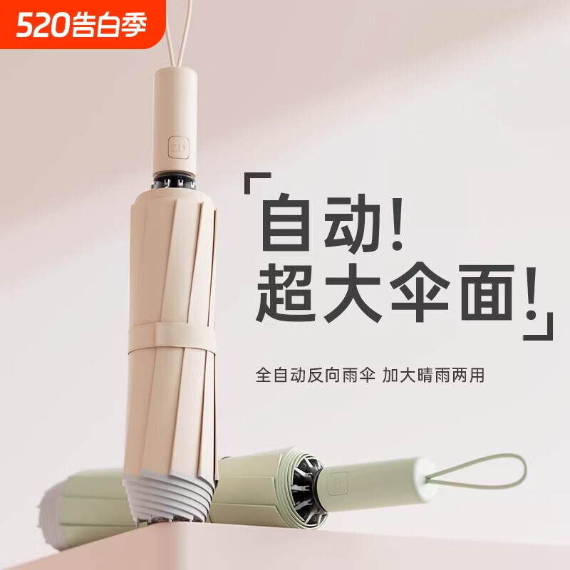 全自动雨伞加大号加厚加固男士女防风大暴雨2026新款折叠伞两用