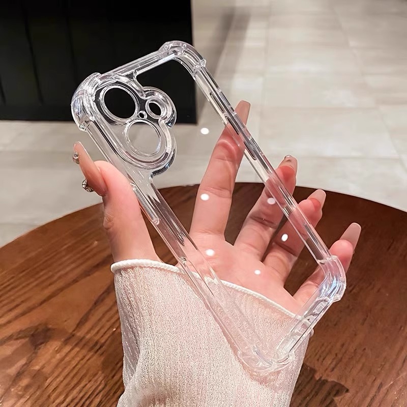 冰晶高透适用苹果16promax手机壳iphone17pro新款15PM全包14硅胶防摔13女12男11保护套air高级感plus透明简约