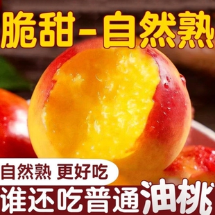 黄心油桃桃子新鲜水果脆甜麻脸黄肉应季当季孕妇水果整箱包邮现摘