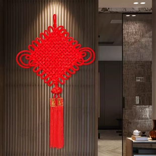 中国结挂件客厅高档背景墙入户门装饰2026新款福字挂饰小电视春节