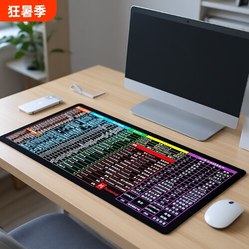 CAD快捷键超大鼠标垫防滑办公