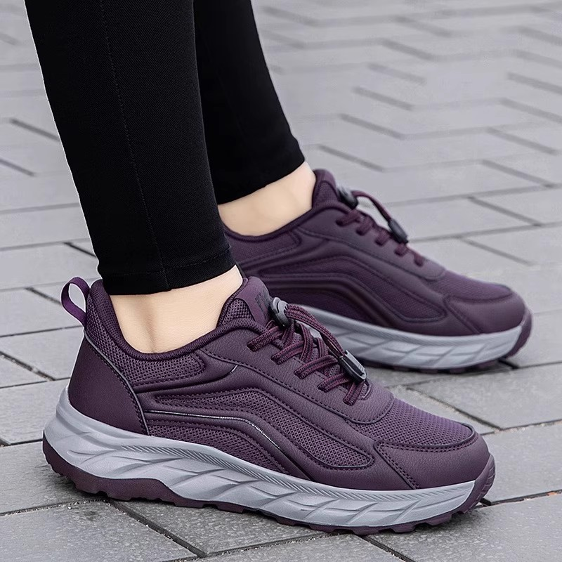 寿老人鞋女春秋款妈妈中老年舒适软底防滑爸爸运动鞋不累脚减震