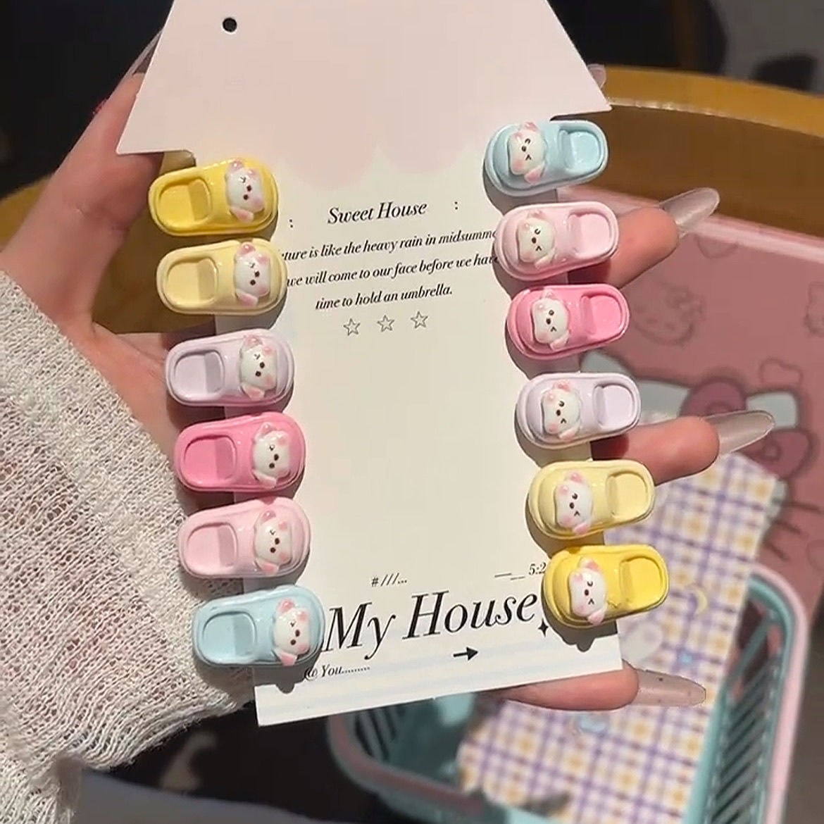 呆萌小拖鞋发夹少女心搞怪学生发卡可爱卡通闺蜜刘海边夹子