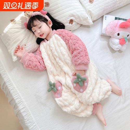 女童可爱风睡袋秋冬保暖