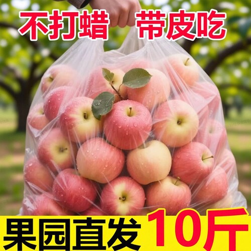 陕西正宗红富士苹果应当季新鲜水果整箱10脆甜冰糖心丑平果包邮斤