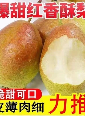 正宗香梨梨子水果新鲜当季整箱现摘脆甜红香酥9斤大果特价精选