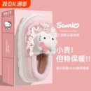 棉拖鞋HelloKitty猫女士冬季包跟2024新款厚底可爱毛加绒月子棉鞋