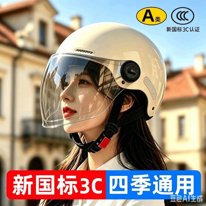3c认证头盔电动车女四季通用防晒2026新款夏季女款夏天女士安全帽图片