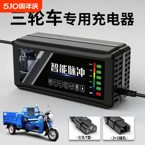 【次日达】三轮车电瓶充电器