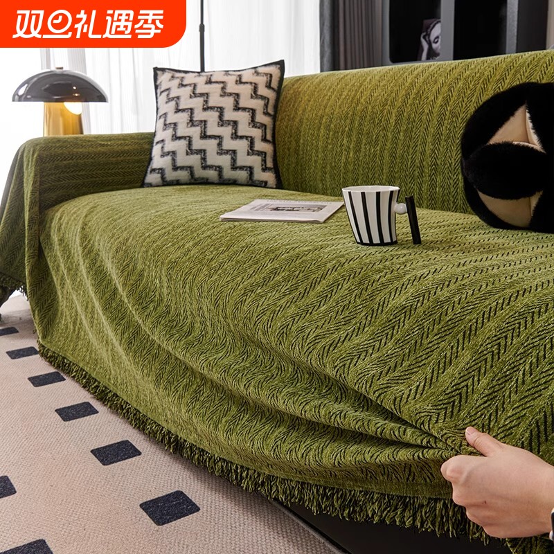 沙发盖布2025新款四季通用一整张沙发巾全包沙发垫套罩防猫抓全盖