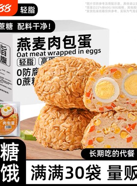 燕麦鸡肉粗粮饭团健身