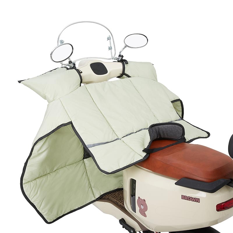 电动车挡风被冬季双面防水加绒加厚电瓶车挡风罩防寒保暖防风两面