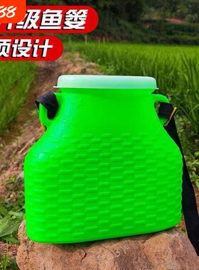 新款鱼篓子塑料加厚装鱼黄鳝螃蟹泥鳅小龙虾钓Q鱼海鲜渔具背篓鱼