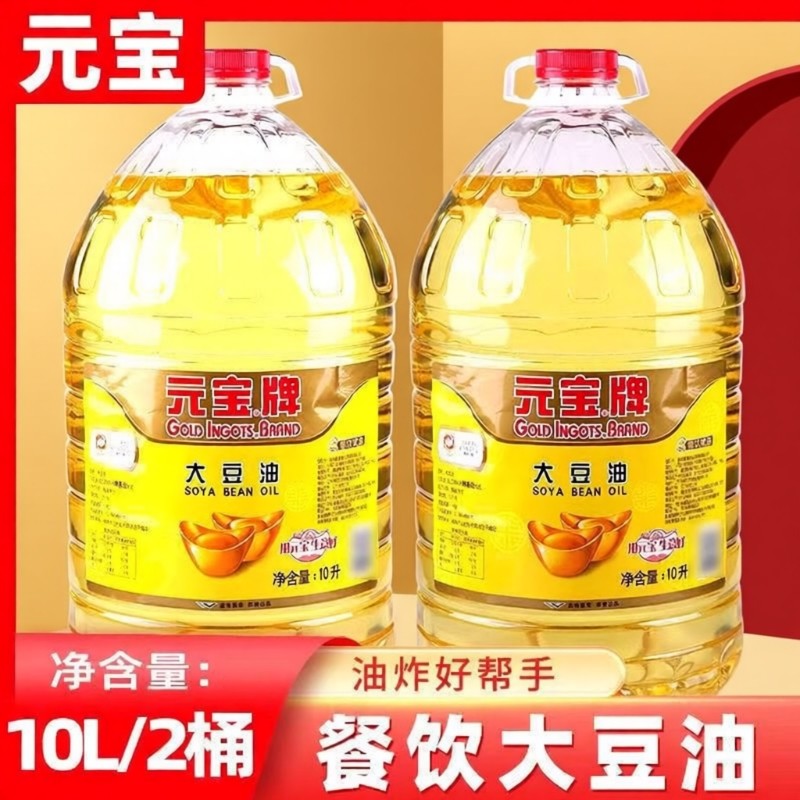 食用油一级大豆油10L*2正品餐饮装商用家用油炸元宝牌,粮油调味/速食/干货/烘焙,大豆油,淘宝优惠券,粉丝福利购,淘宝优惠卷