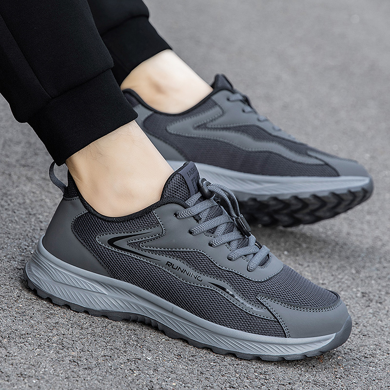 老人鞋女秋季网面防滑软底