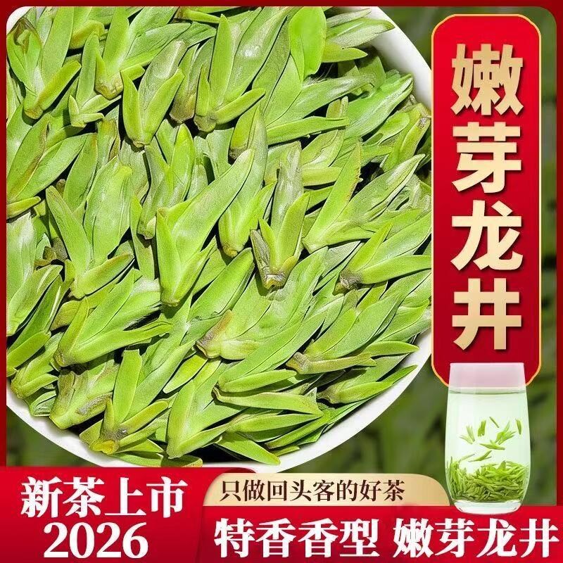 正宗龙井茶明前2026年新茶绿茶茶叶春茶礼盒装自己喝250g早茶