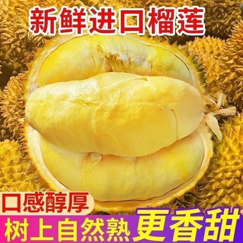 泰国金枕榴莲鲜果顺丰包邮自然应季带壳水果特级果新鲜冷冻果肉