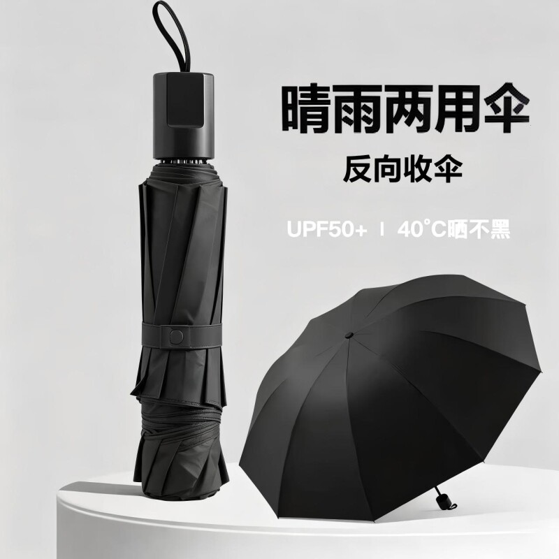 十骨手动超大号雨伞男加固折叠伞双人伞晴雨两用防晒伞太阳伞男女图片