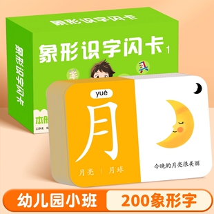 儿童识字卡片幼儿园象形看图汉字3000字宝宝认字早教启蒙全套玩具