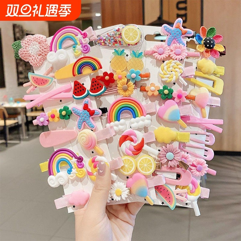 在下新款儿童卡通发夹公主头饰女童小女孩碎发发卡可爱宝宝发饰