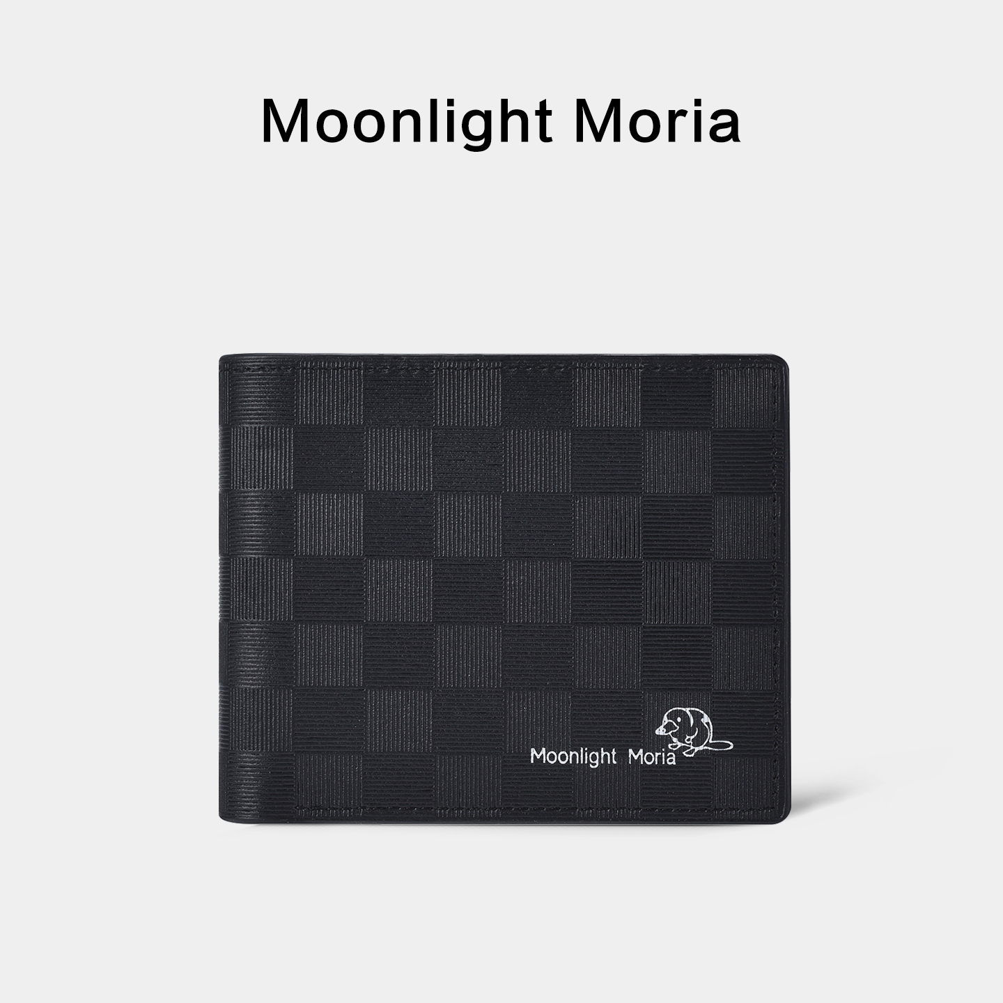 钱包男士2025新款超薄皮夹证件短款高档黑色格子卡包零钱包皮夹子