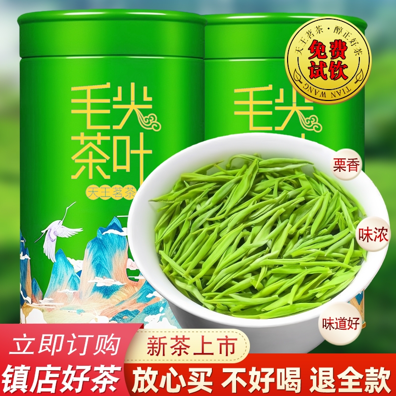 毛尖2025新茶浓香型高山绿茶正宗明前嫩芽尖茶叶礼盒罐装组合