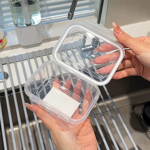 家用翻盖保鲜盒分装冰箱储物盒