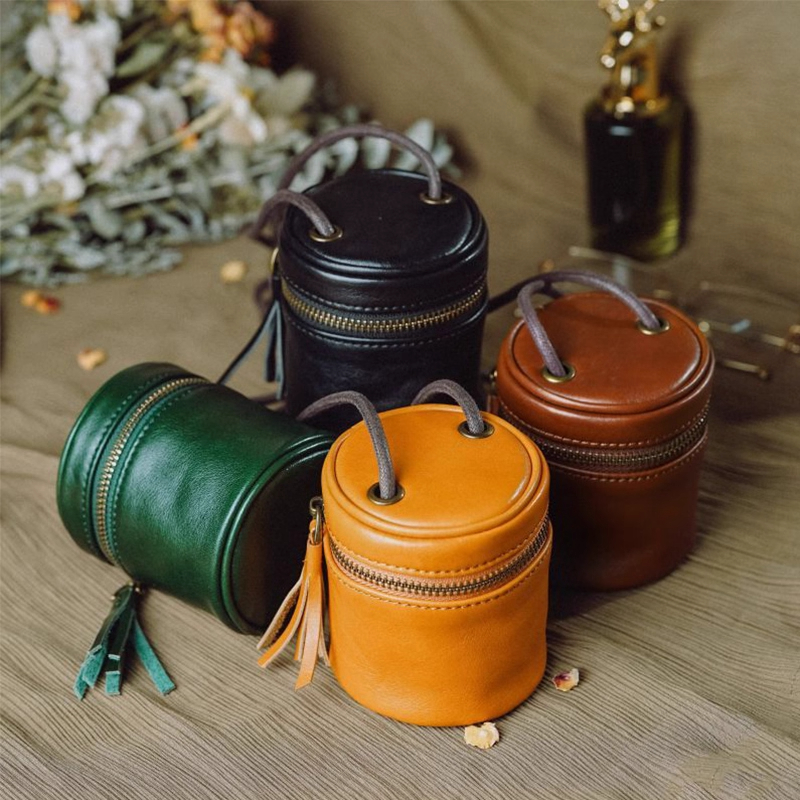 2025新款复古时尚水桶单肩小众钱包钥匙包单肩爆款超轻质感零钱包